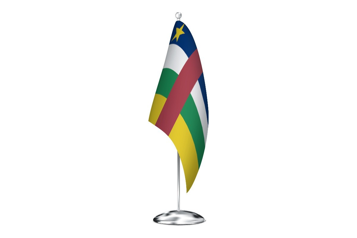 Bandera de despacho de Republica Centro Africana de alta calidad