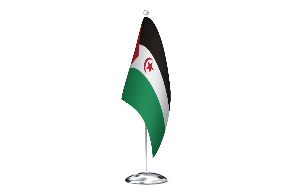 Bandera de despacho de Sahara Occidental de alta calidad