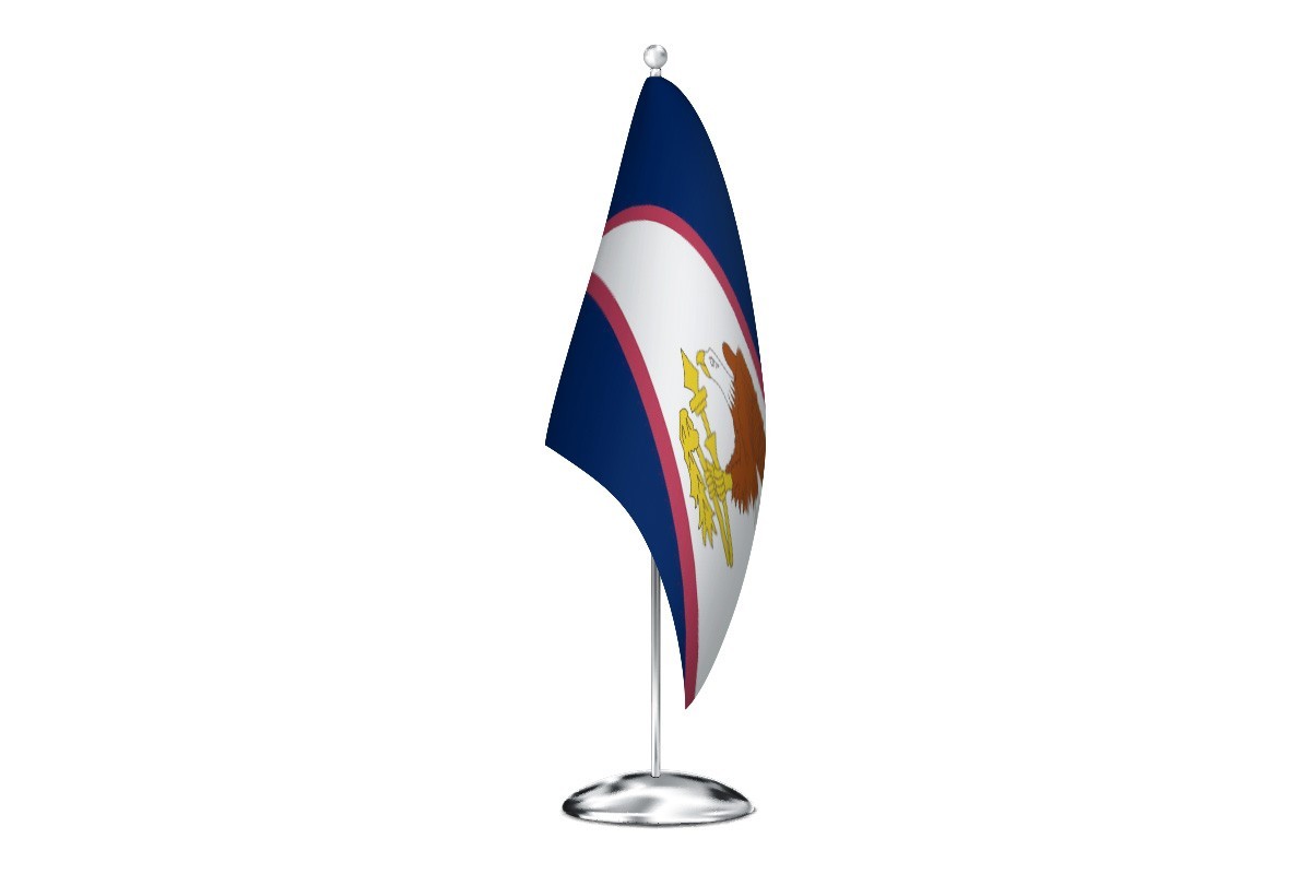 Bandera de despacho de Samoa Americana de alta calidad