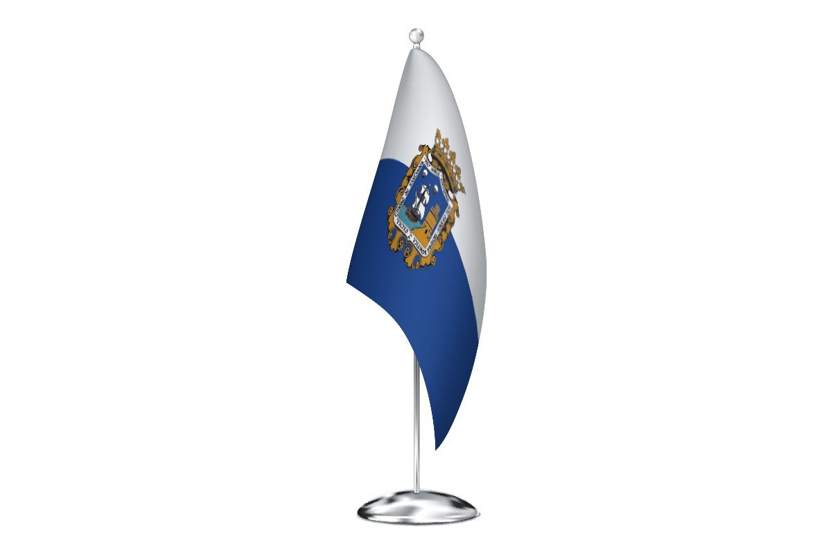 Bandera de despacho de Santander de alta calidad