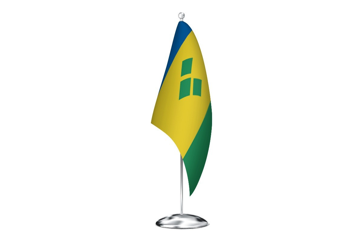 Bandera de despacho de San Vicente y Las Granadinas de alta calidad