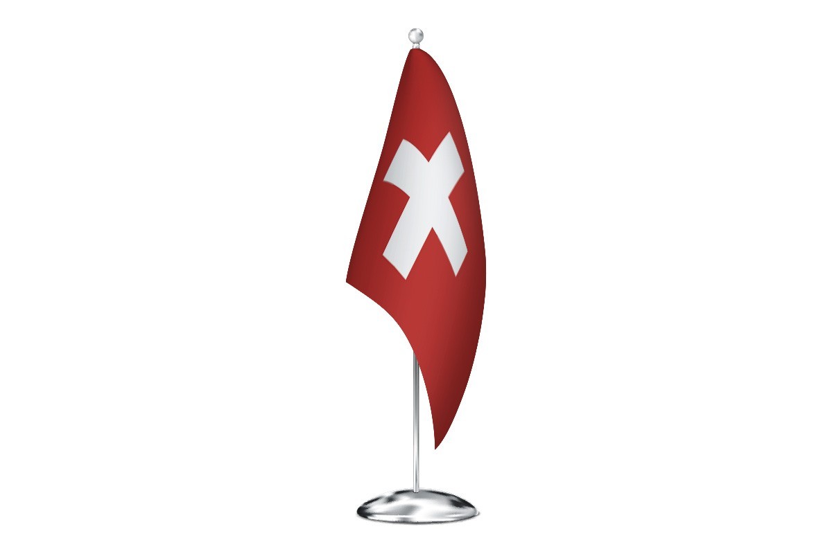 Bandera de despacho de Suiza de alta calidad