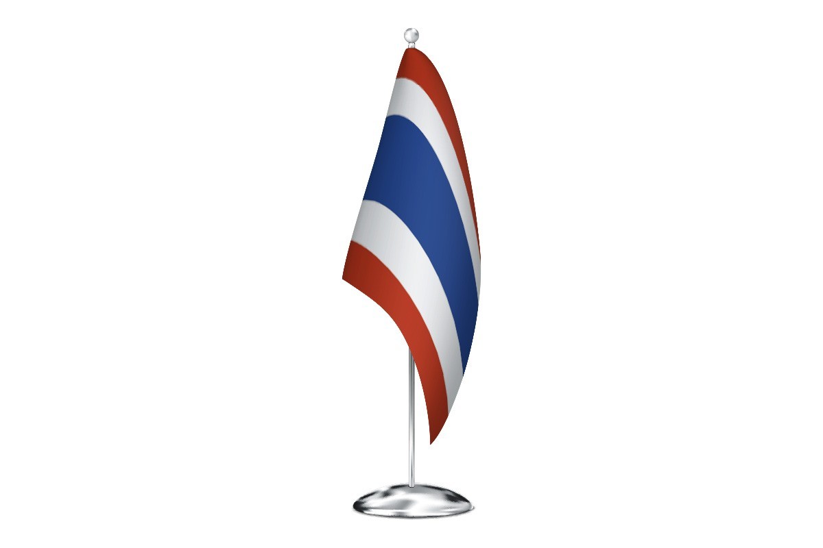 Bandera de despacho de Tailandia sin escudo de alta calidad