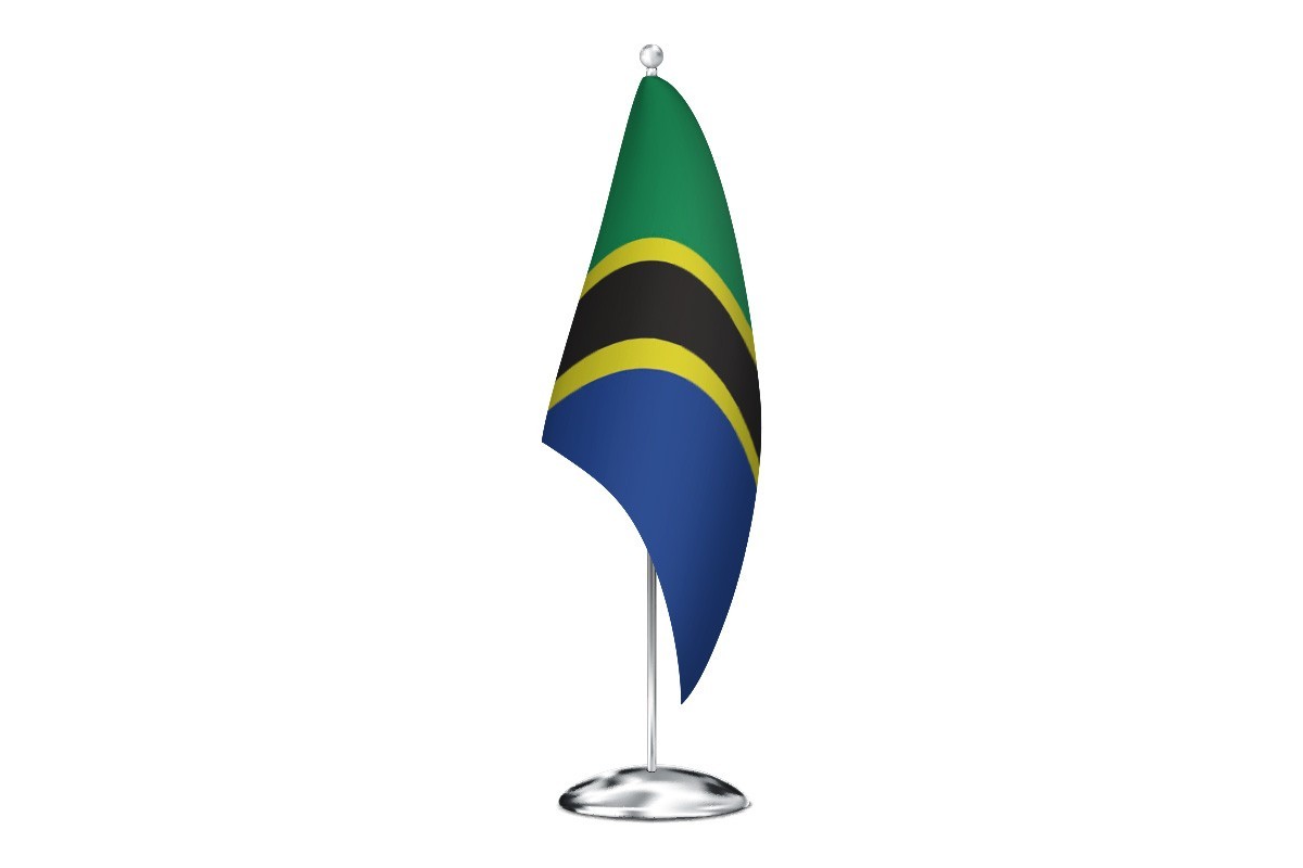Bandera de despacho de Tanzania de alta calidad