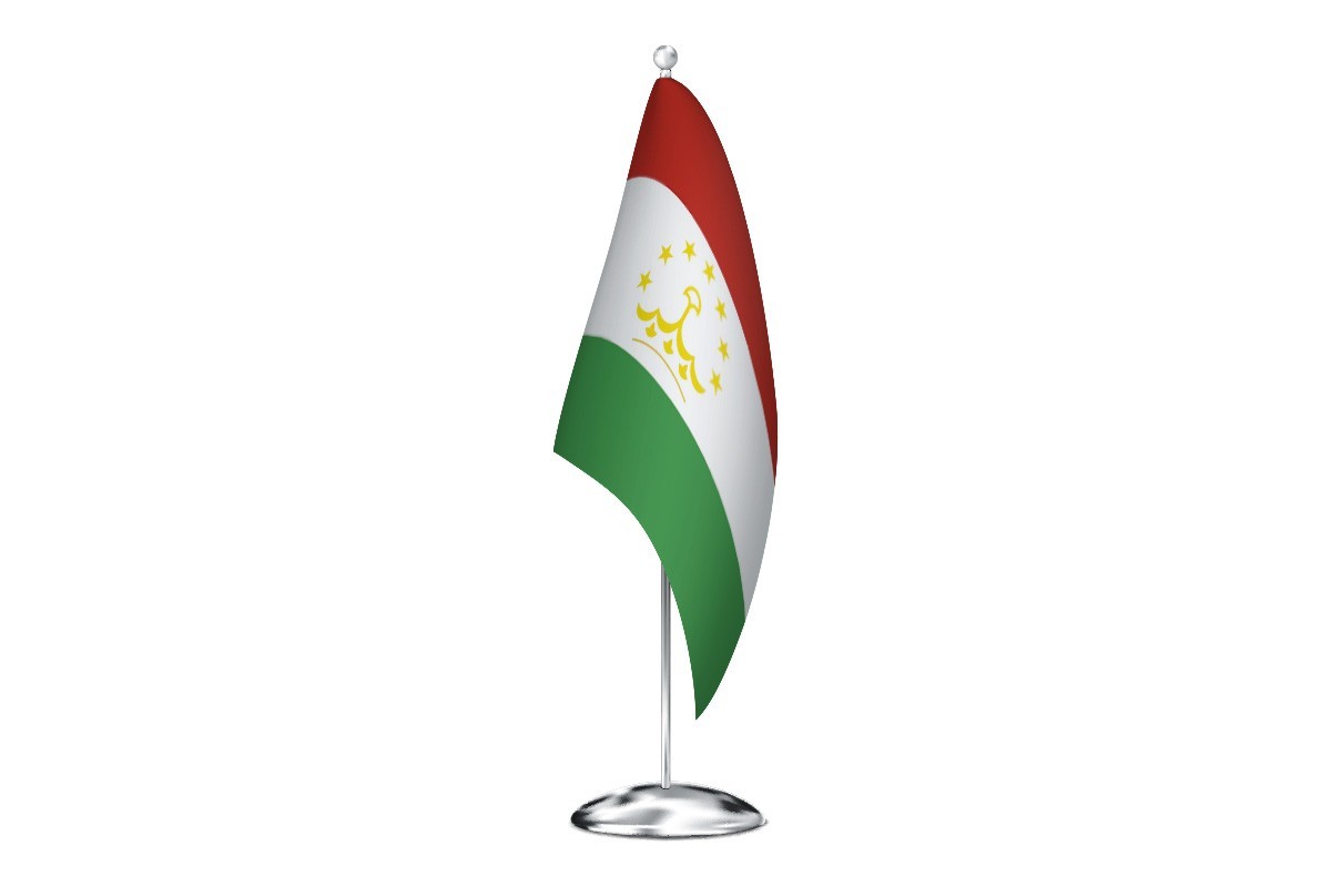 Bandera de despacho de Tayikistan de alta calidad