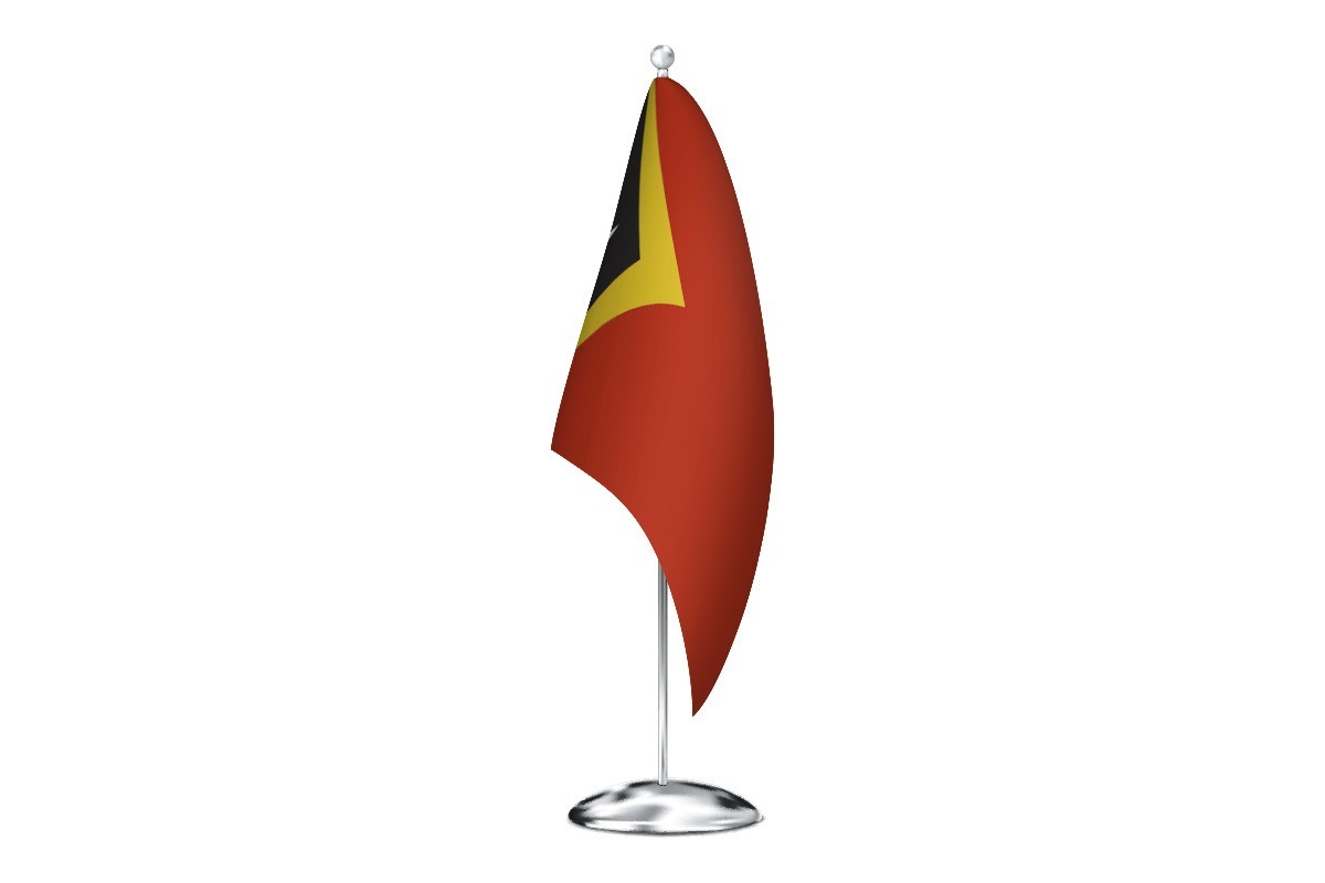 Bandera de despacho de Timor Oriental de alta calidad