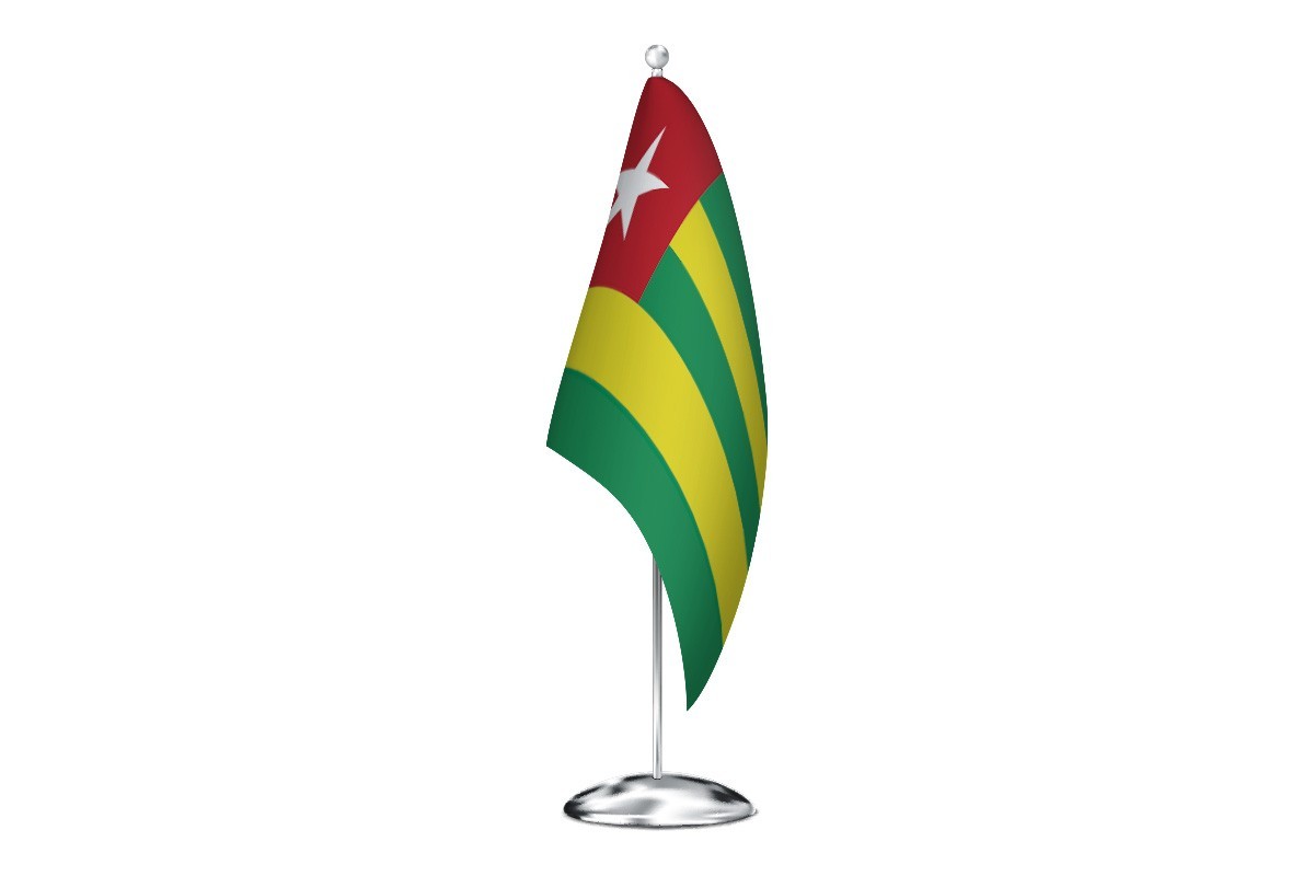 Bandera de despacho de Togo de alta calidad