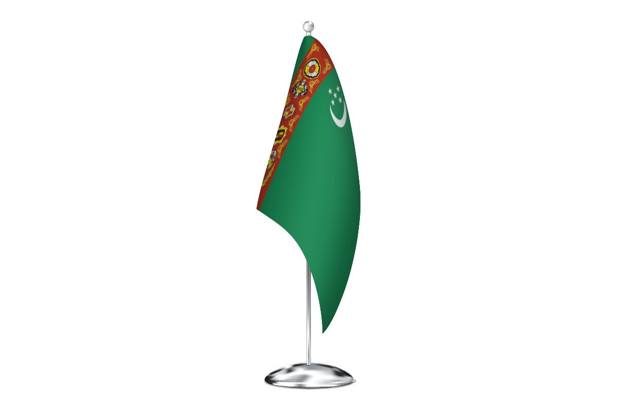 Bandera de despacho de Turkmenistan de alta calidad