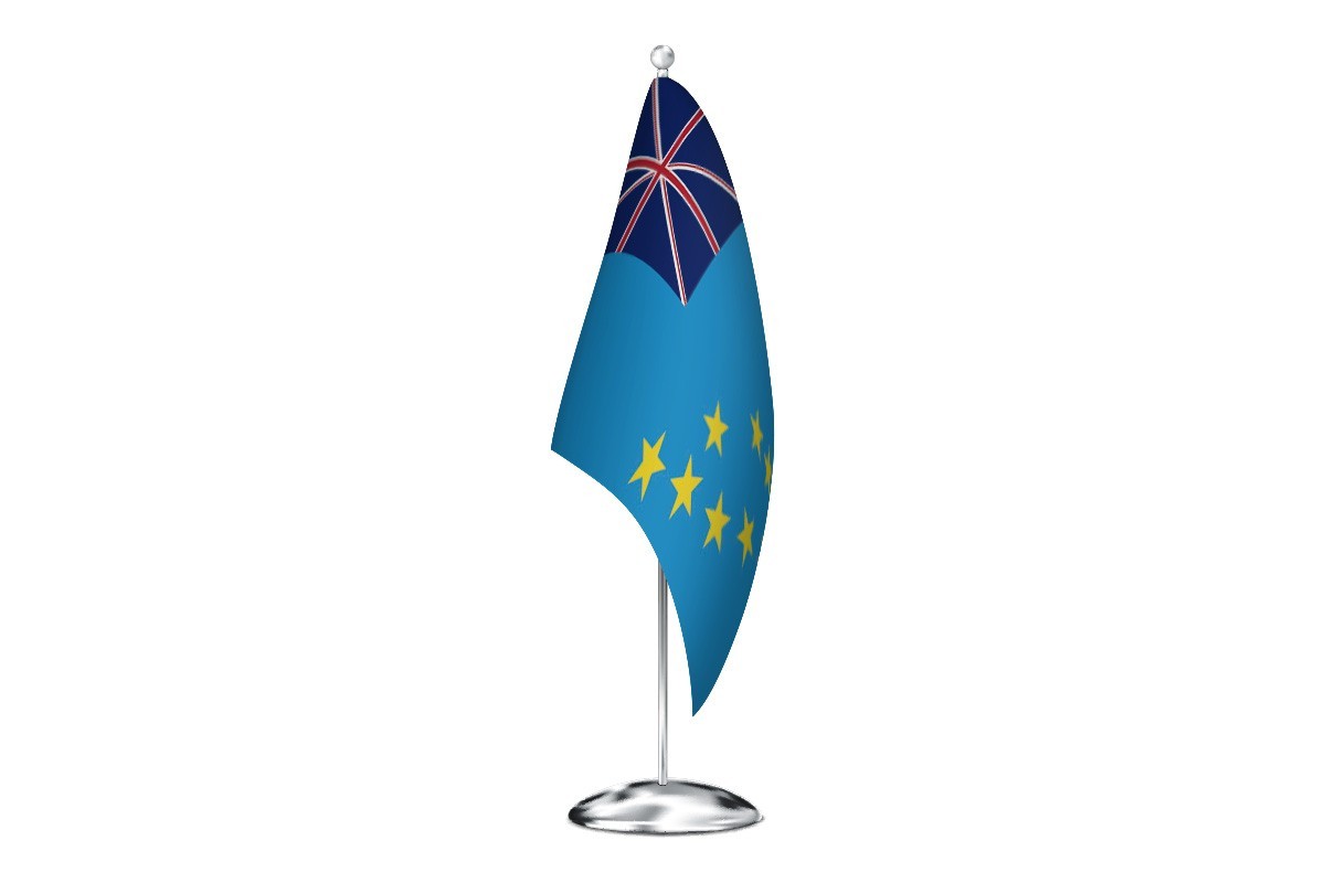 Bandera de despacho de Tuvalu de alta calidad