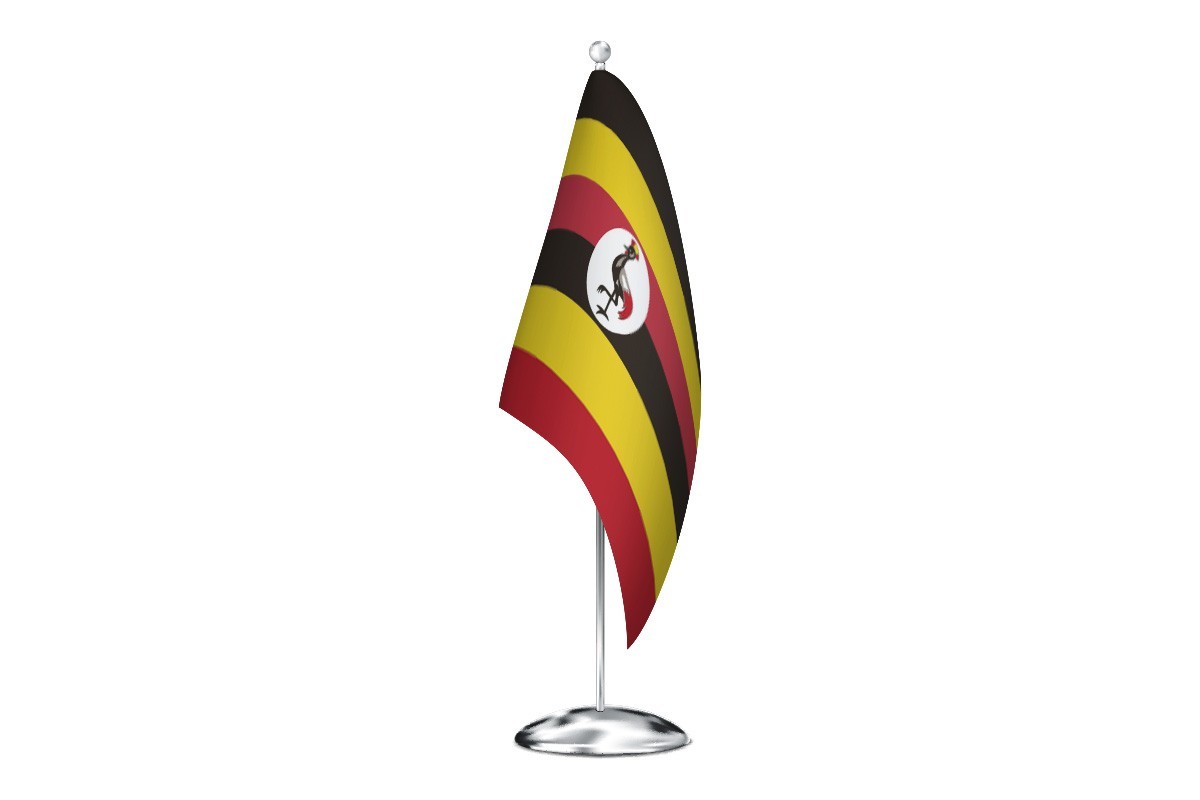 Bandera de despacho de Uganda de alta calidad