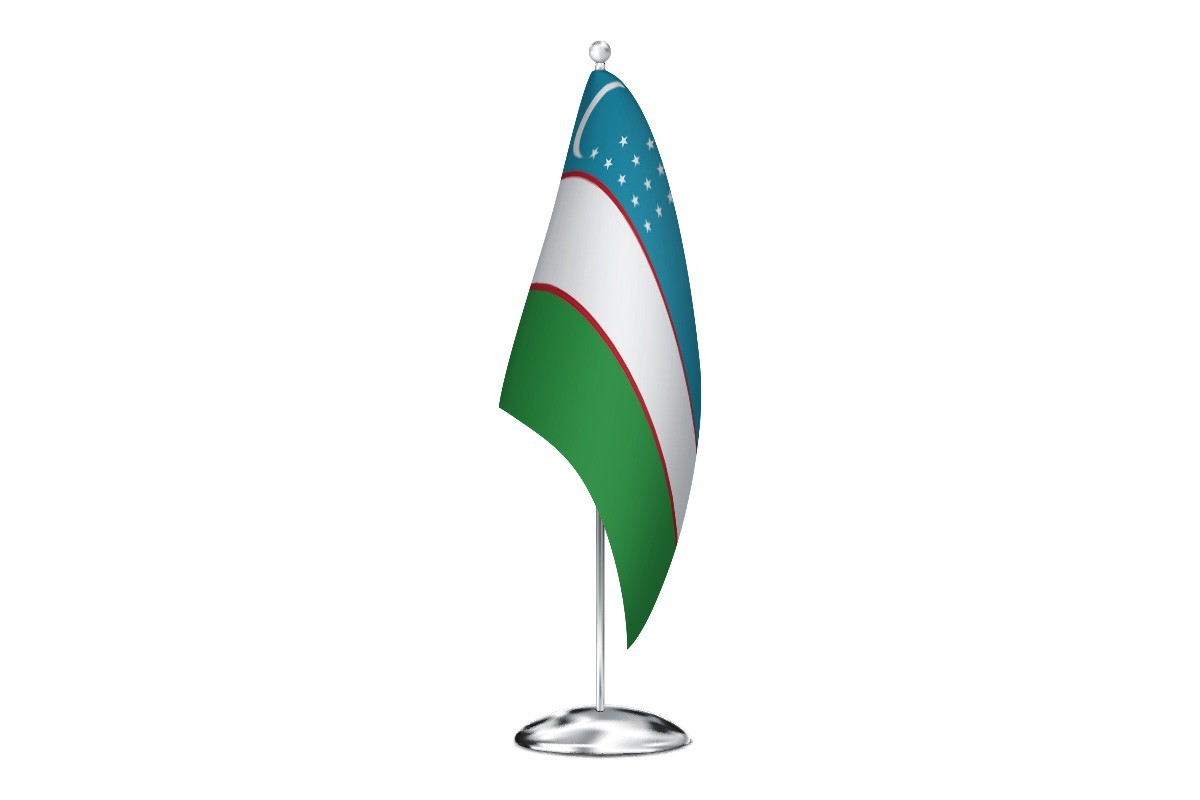 Bandera de despacho de Uzbekistan de alta calidad