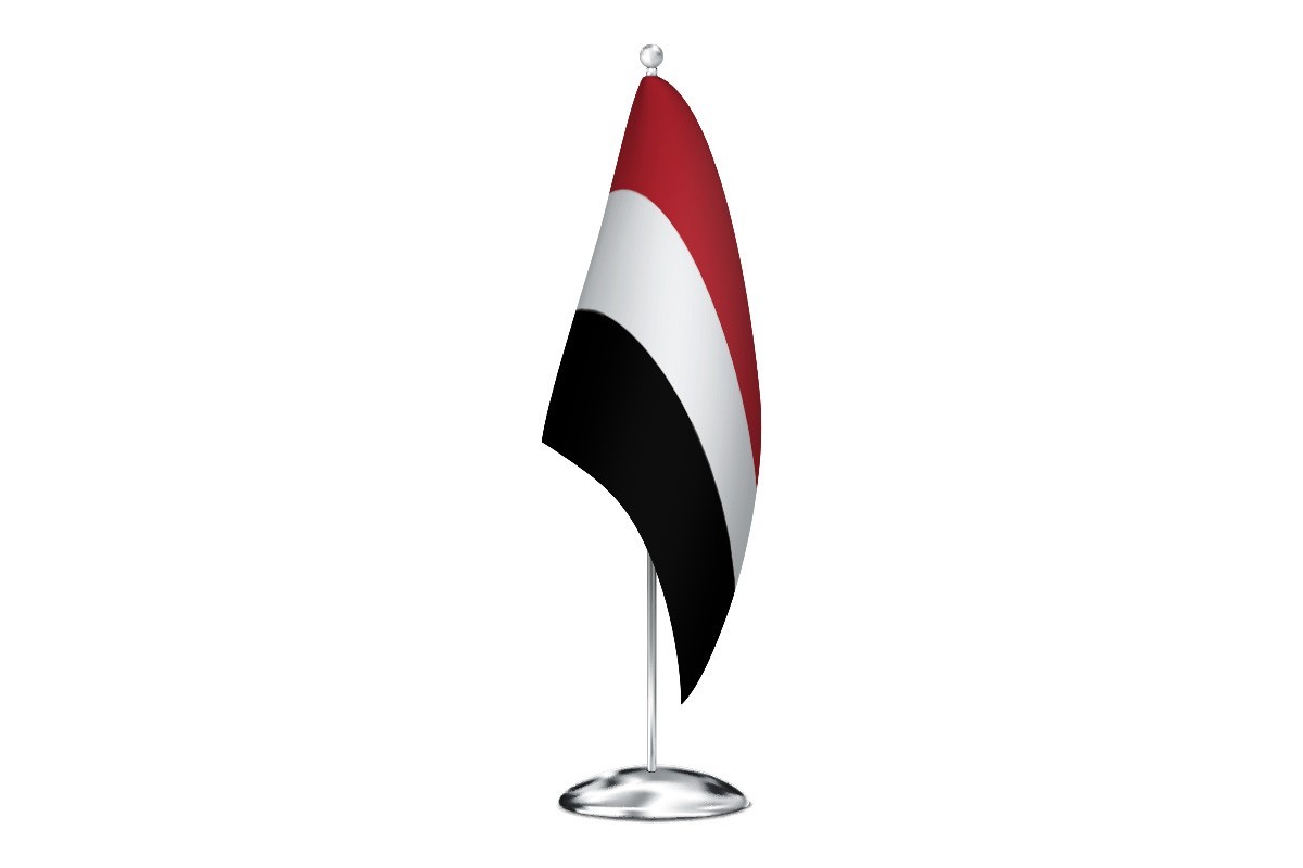 Bandera de despacho de Yemen sin escudo de alta calidad