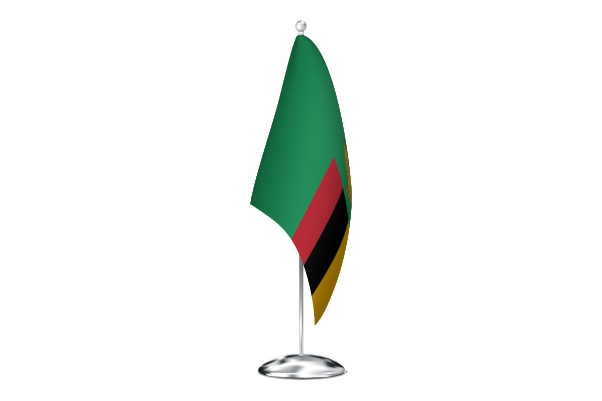 Bandera de despacho de Zambia de alta calidad