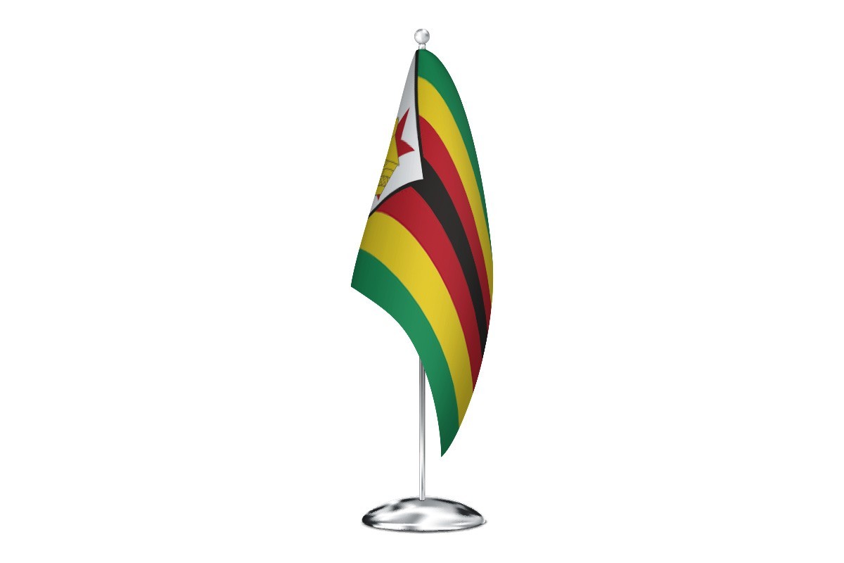 Bandera de despacho de Zimbabue de alta calidad