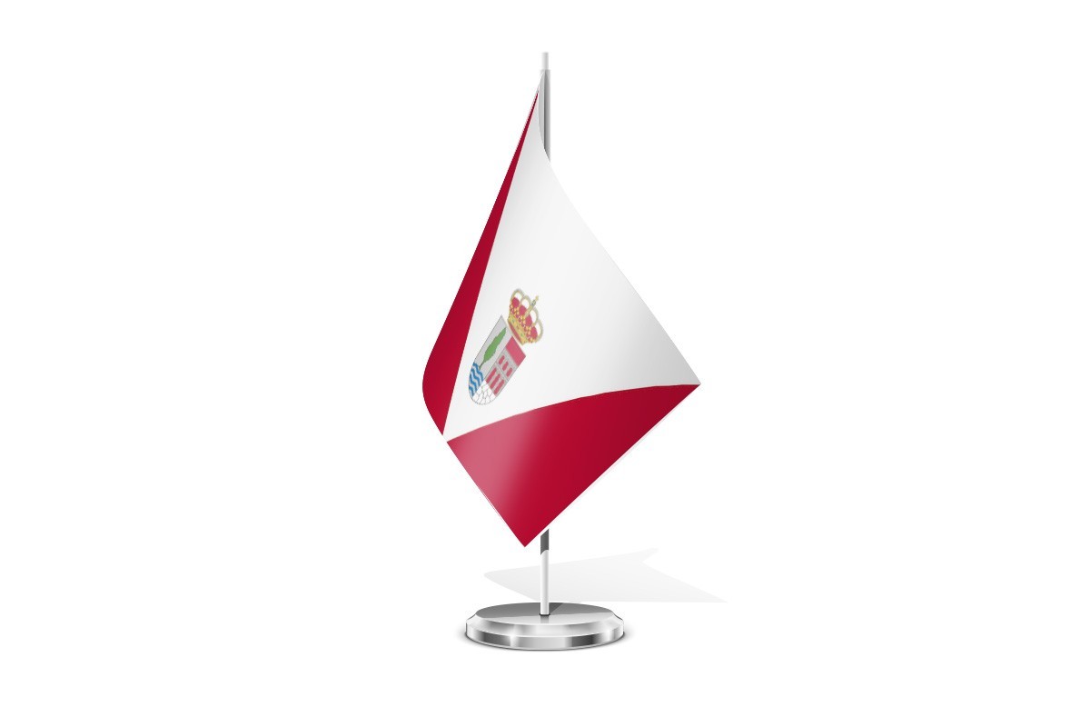 Bandera de mesa de Alameda del Valle