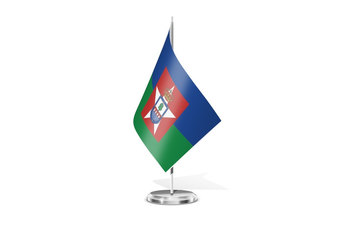 Bandera de mesa de Aldea del Fresno