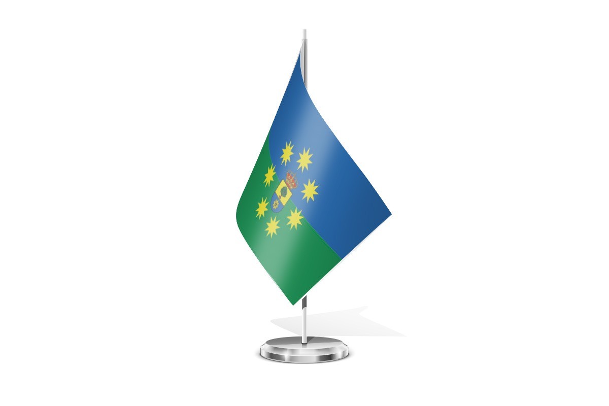 Bandera de mesa de Alfoz de Lloredo