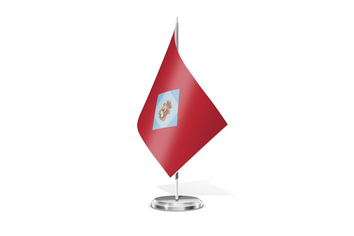 Bandera de mesa de Anievas