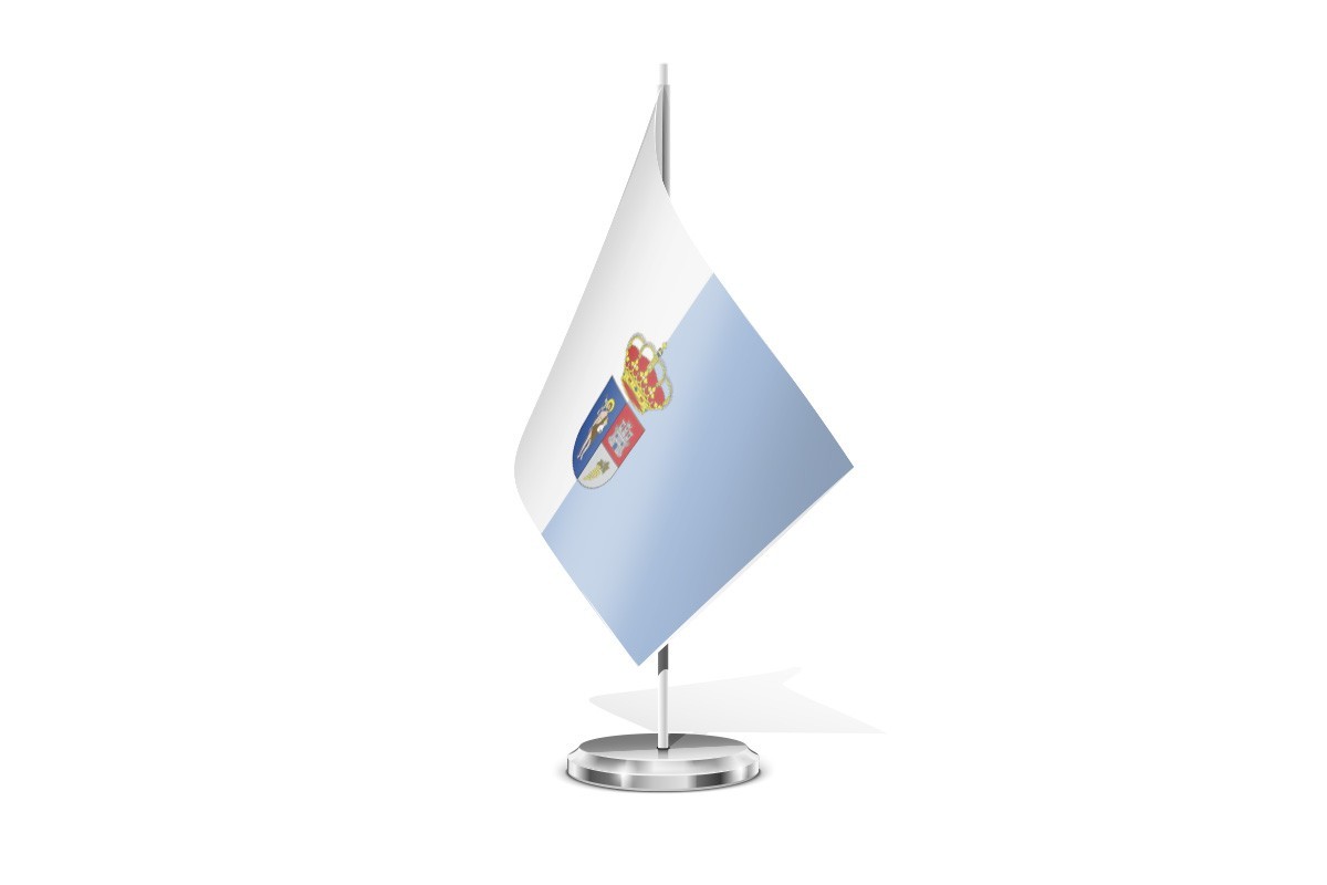 Bandera de mesa de Arganda del Rey