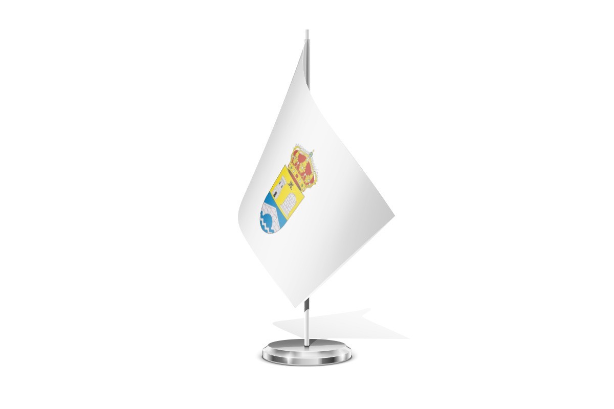 Bandera de mesa de Baños de Molgas