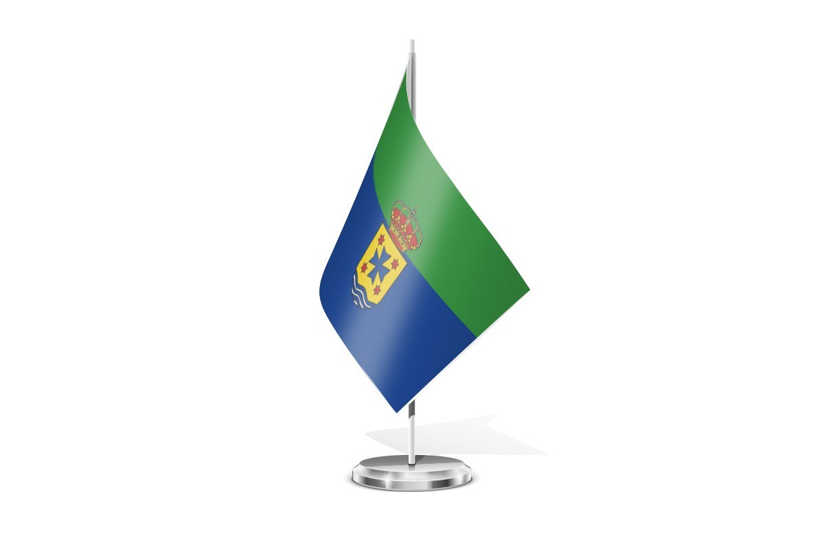 Bandera de mesa de Bárcena de Cicero