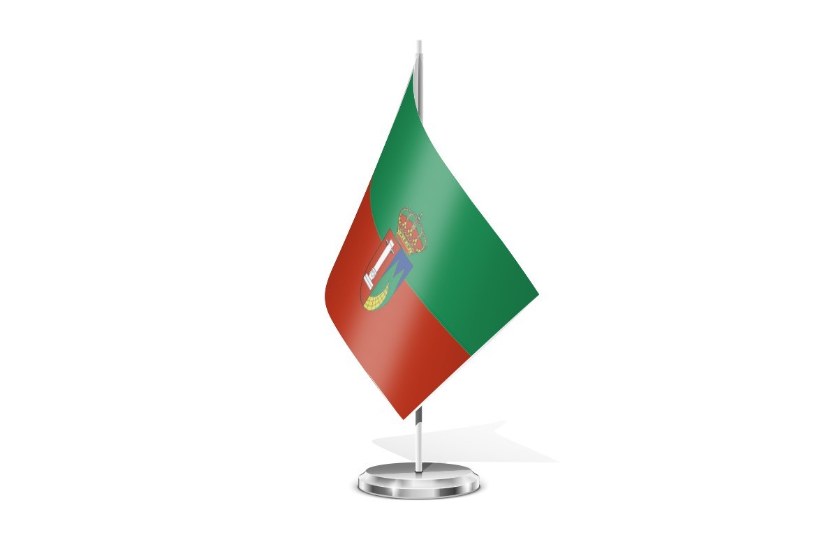 Bandera de mesa de Bárcena de Pie de Concha