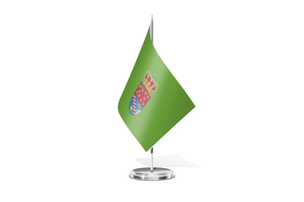 Bandera de mesa de Belmonte de Miranda