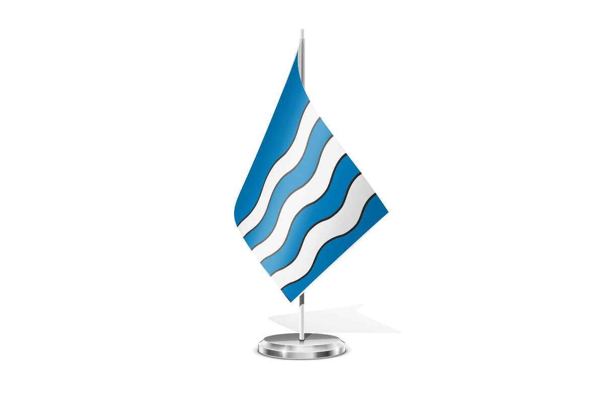Bandera de mesa de Bueu