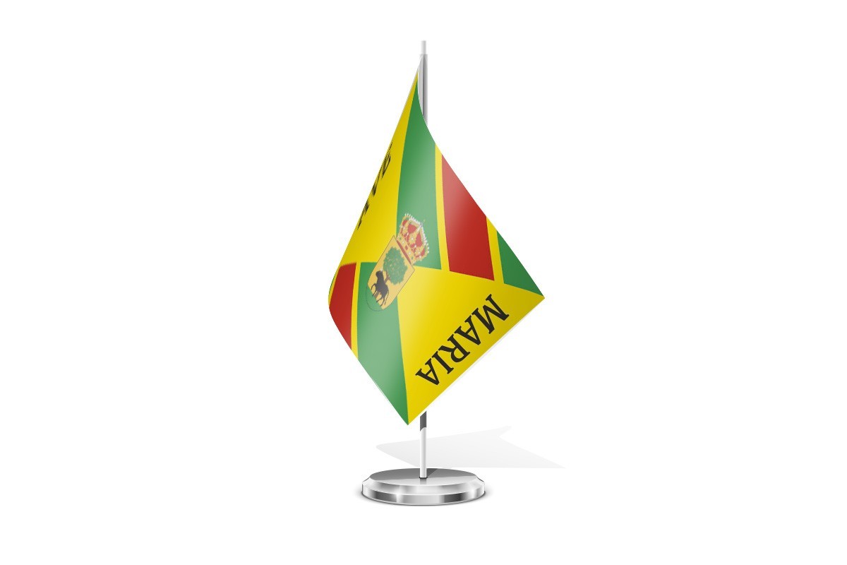 Bandera de mesa de Buitrago del Lozoya