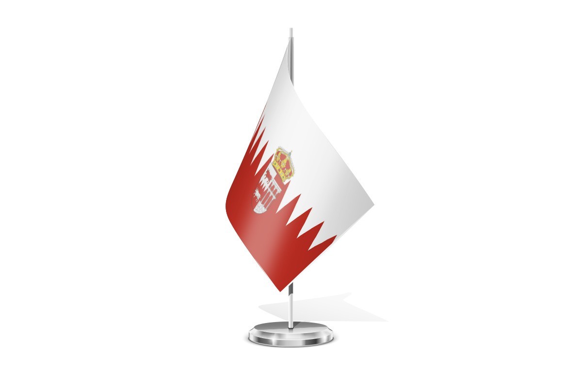 Bandera de mesa de Bustarviejo