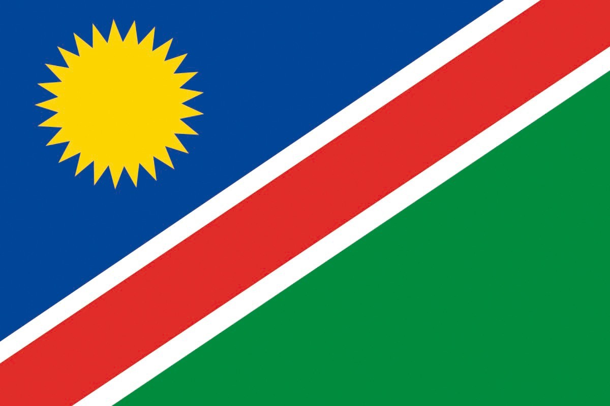 Bandera de Namibia de alta calidad para exterior Bandera de Namibia de alta calidad para exterior