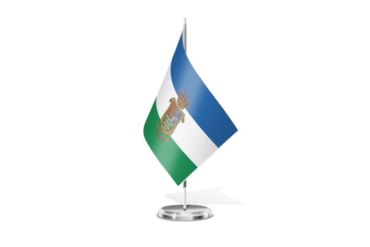 Bandera de mesa de Campoo de Enmedio