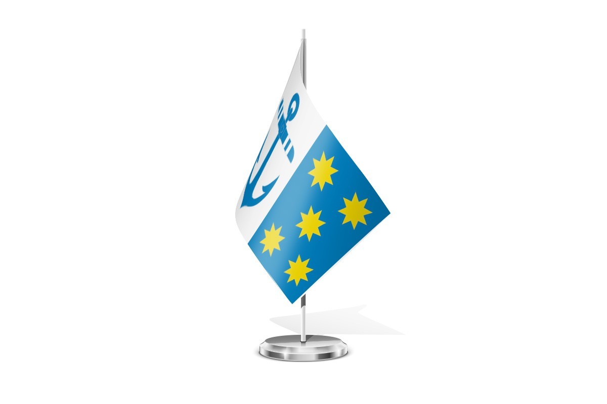 Bandera de mesa de Cariño