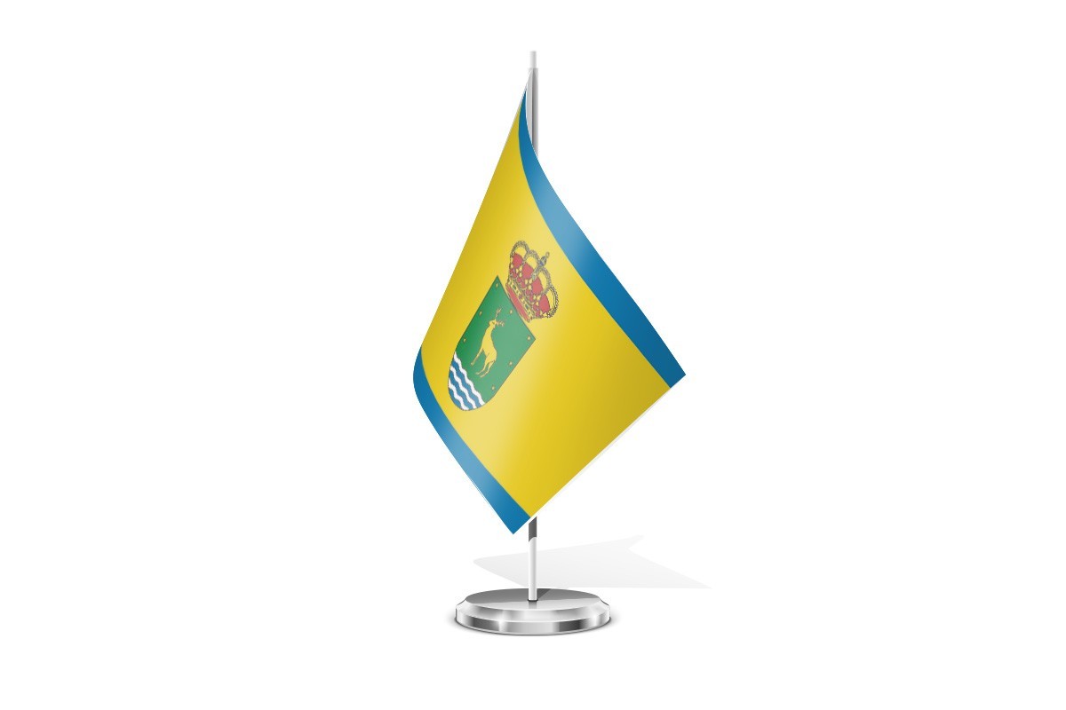 Bandera de mesa de Cervera de Buitrago