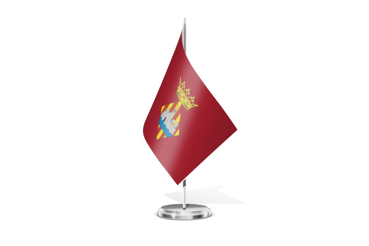 Bandera de mesa de Ciutadella de Menorca
