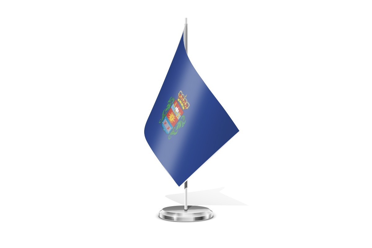 Bandera de mesa de Corvera de Asturias