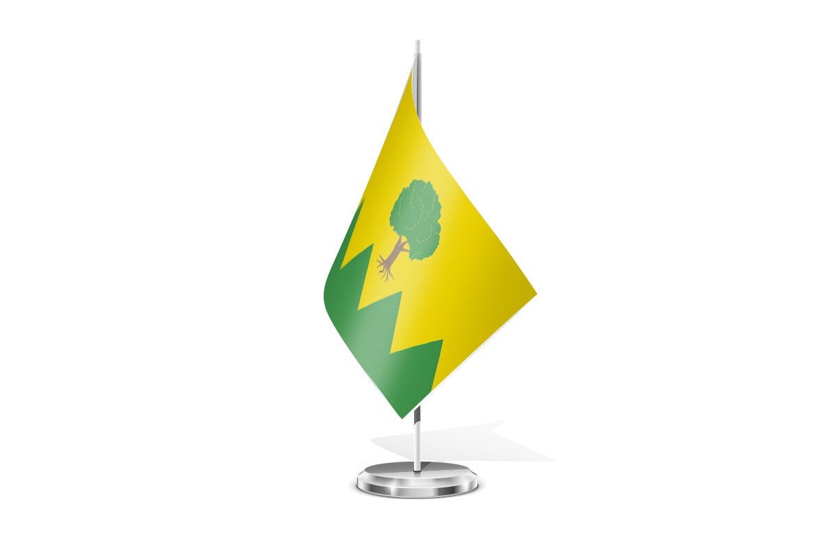 Bandera de mesa de Folgoso do Courel