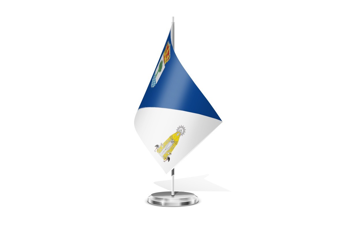 Bandera de mesa de Fuente el Saz de Jarama