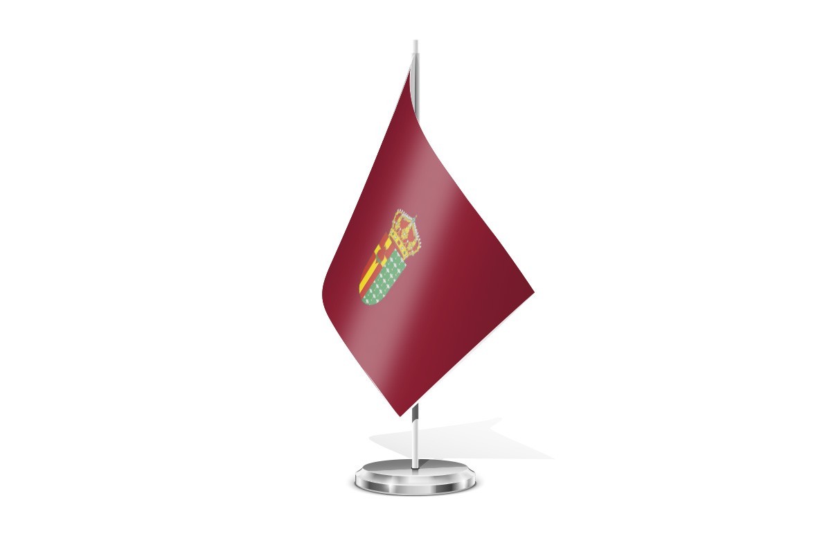 Bandera de mesa de Getafe