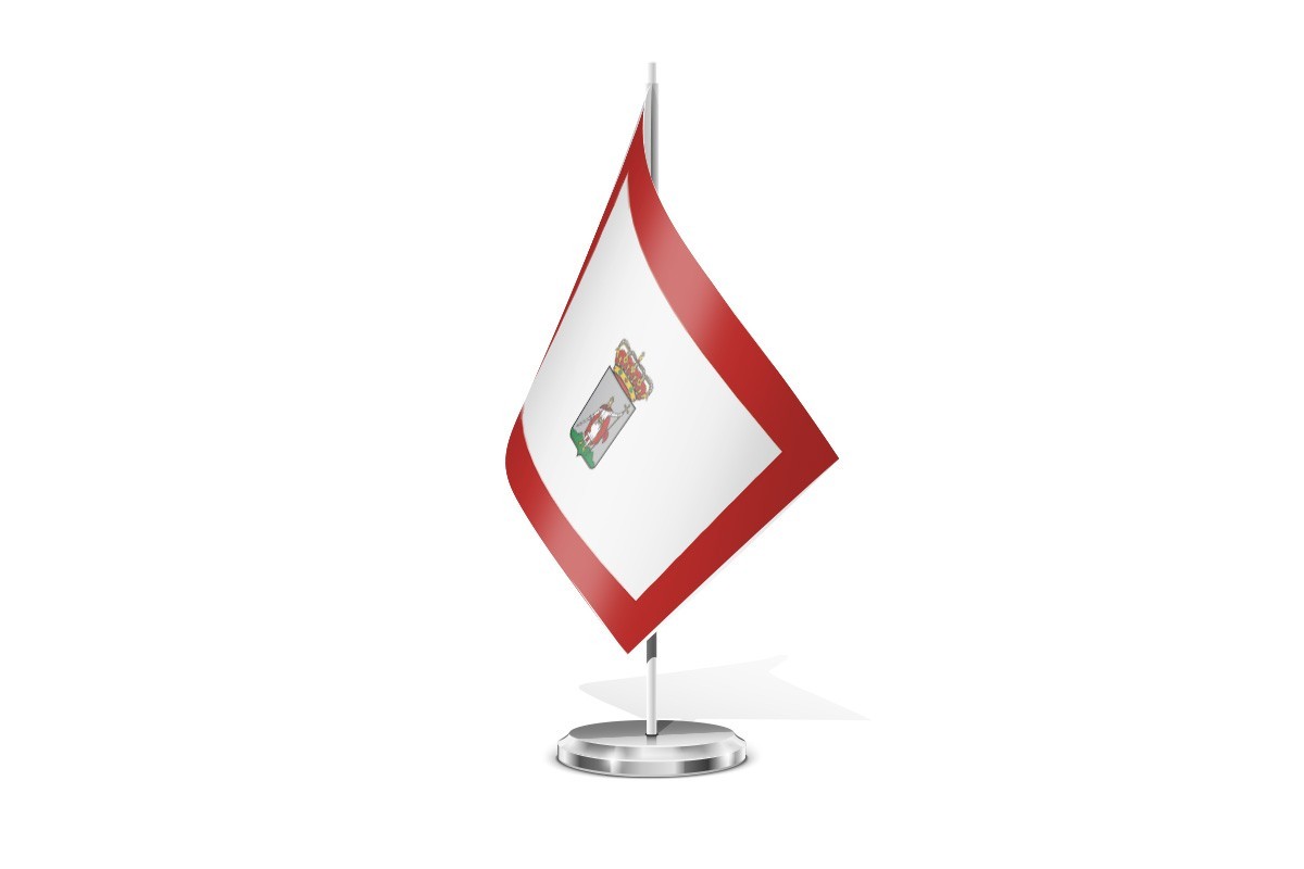 Bandera de mesa de Gijón
