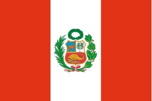 Bandera de Peru de alta calidad para exterior 123