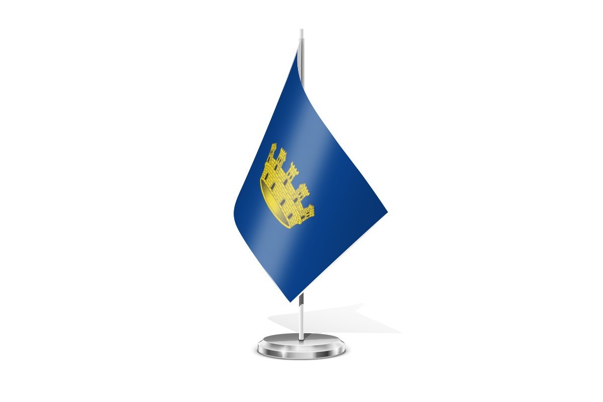 Bandera de mesa de Hiruela