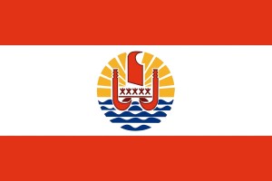 Bandera de Polinesia Francesa con escudo de alta calidad para exterior 123