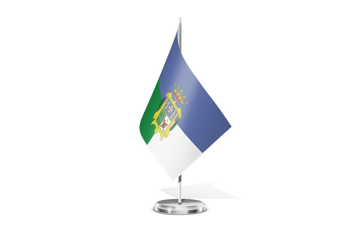 Bandera de mesa de Langreo