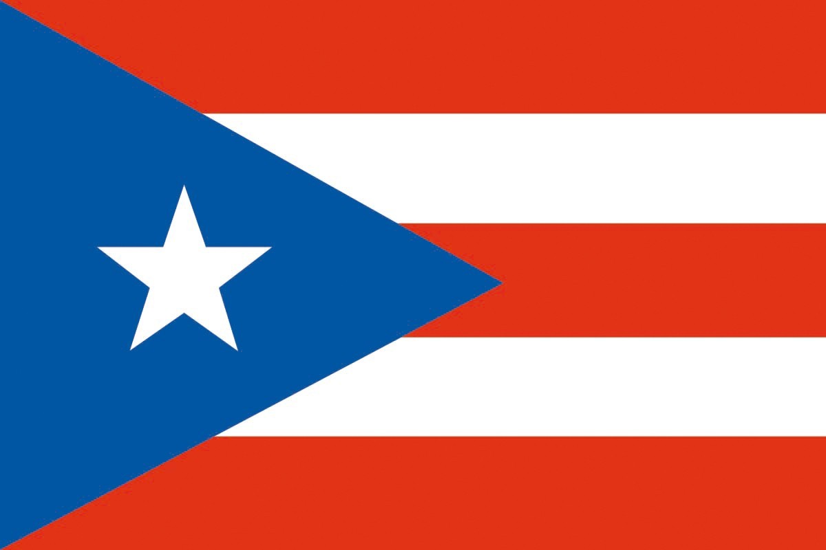 Bandera de Puerto Rico con escudo de alta calidad para exterior Bandera de Puerto Rico con escudo de alta calidad para exterior
