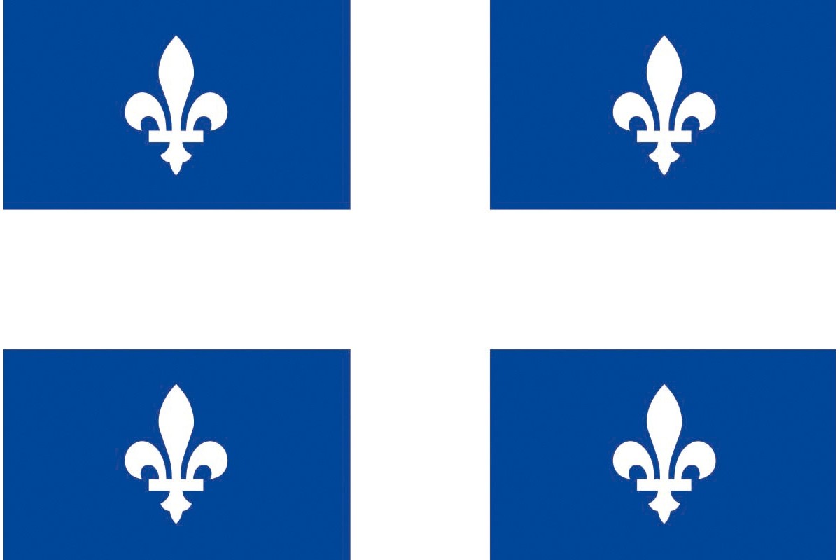 Bandera de Quebec de alta calidad para exterior Bandera de Quebec de alta calidad para exterior