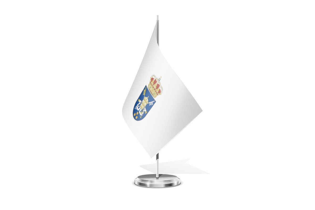 Bandera de mesa de Melide