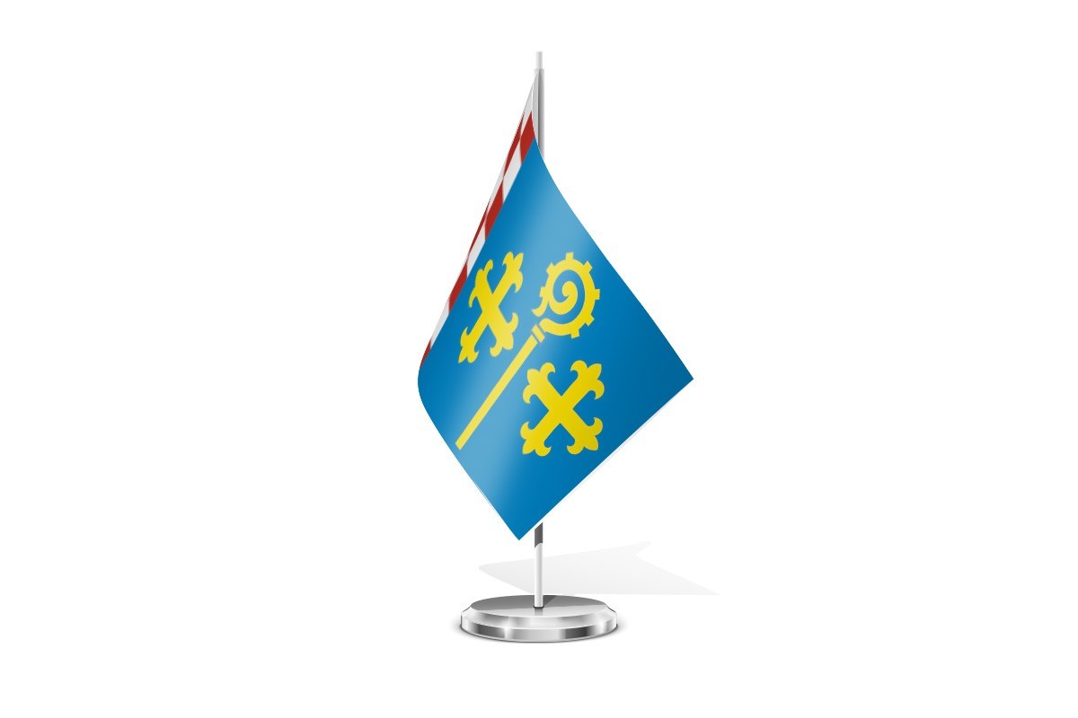 Bandera de mesa de Melón