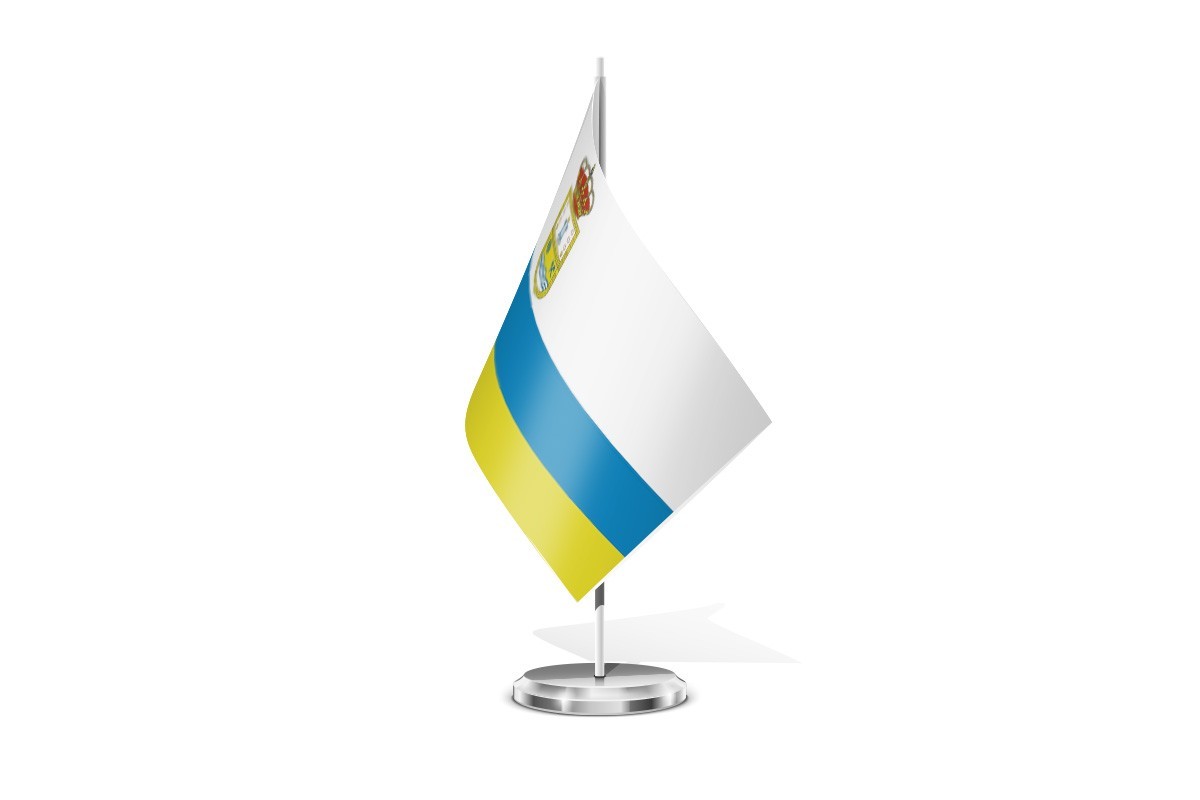 Bandera de mesa de Mieres