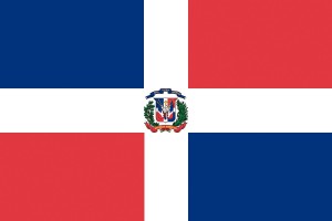 Bandera de Republica Dominicana de alta calidad para exterior 123